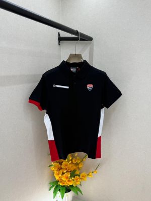 Ducati Black Polo Premium Collar Neck T-shirt F3642-B3