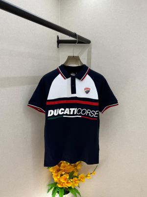 Ducati Navy Polo Premium Collar Neck T-shirt F3642-NY