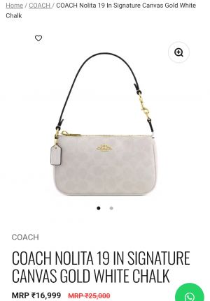 Coacchh Nolita 19 Premium Quality With Pearl Charm & OGBOX CARRYBAG Model no 485