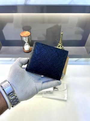 Burber_Black Premium Quality Wallet Fa 621
