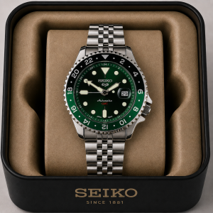 Seiko GMT Mens Quartz watch