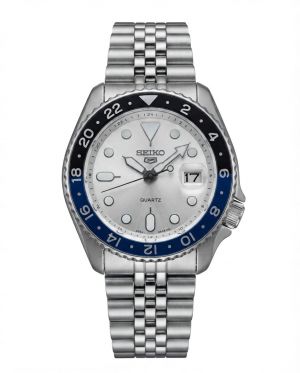 Seiko Gmt Master  silver white Dial