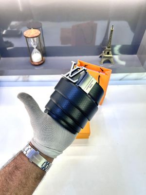 Lv_Loui Grey Black Reversible Belt Fa 383