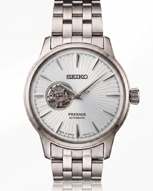Seiko Presage silver white Dial