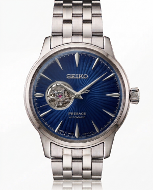 Seiko Presage silver Blue Dial