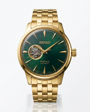 Seiko Presage Gold Green Dail