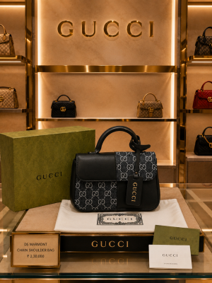 GUCC GG MARMONT SHOULDER BAG WITH DUST BAG  BOX 6630