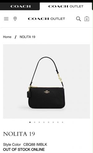 Coacchh Nolita 19 Premium Quality With Pearl Charm & OGBOX CARRYBAG Model no 489