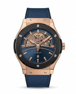 Hublot Big Bang Tourbillon Blue Leather