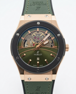 Hublot Big Bang Tourbillon Green Leather