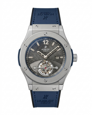 Hublot Big Bang Tourbillon Blue Silver Dail
