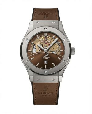 Hublot Big Bang Tourbillon Dark Brown Leather