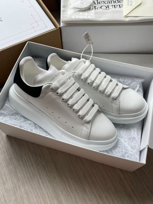 WMN Alexander McQueen White Black Sneakers Premium Quality With Og Box And All Accesories