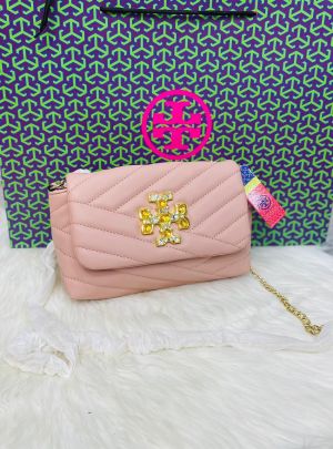 Tory T Monogram Crescent Shoulder Bag 6422