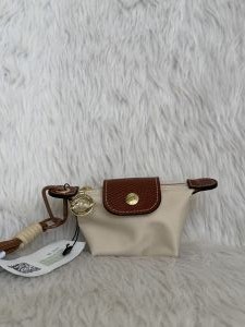 Longchammp Mini Bagcharm Keychain With ZipLock Pouch