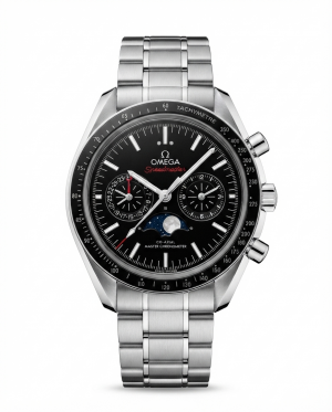 Omeg Speed Master CO_Axial Crono Meter Silver Black Dial