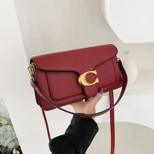 Coaach Tabby 26 Shoulder Bag With OG Box & Dust Bag (Wine - 614)