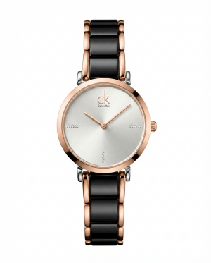 Calvin Kleii_n minimalist Black Two Tone white Dail