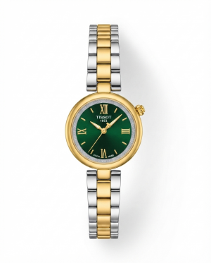 Tissoo_t Desir Two Tone Gold Green Dail