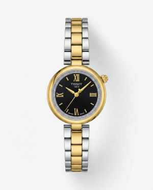 Tissoo_t Desir Two Tone Gold Black Dail