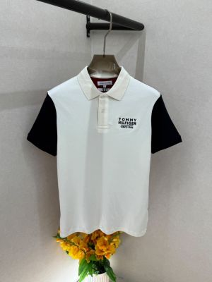 Tomm Hilfiger Of-white Polo Premium Collar Neck T-shirt F5025-OF2