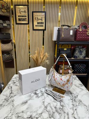 ALD Floral Printed Hobo Shoulder Bag With Box (7701) (Pink Flower)