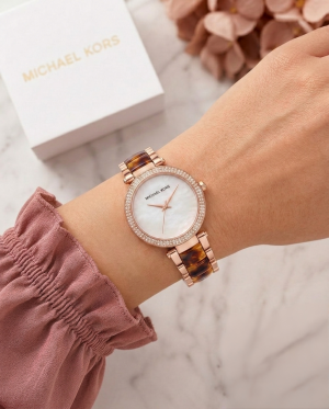 Michael_l Kors  Parker Pave White Dial