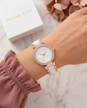 Michael_l Kors  Parker Pave White