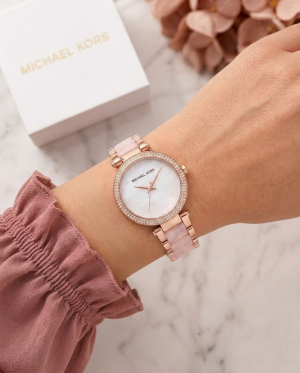 Michael_l Kors  Parker Pave Pink-White
