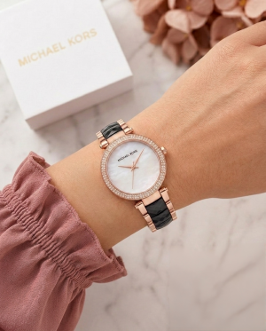 Michael_l Kors  Parker Pave Black-White