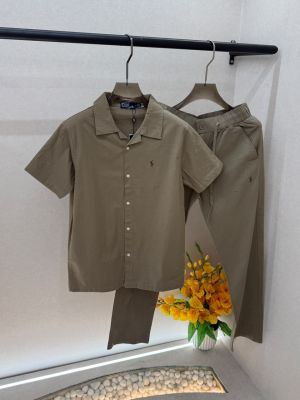 Ralp  Lauren Khakhi Imported Linen Super Premium Cord Set F4022-KH