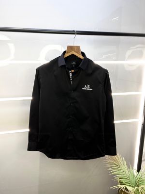 Arma_ Exchange Reflective Black Premium Shirt With Brand Box Packing And Carry Bag F2500-BL