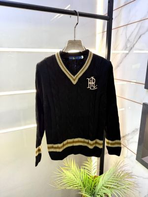 Ralp_Lauren Imported Black knitted Super Premium Pullovers F3410-BL
