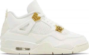 Nikee Air Jordan 4 Retro Metallic Gold