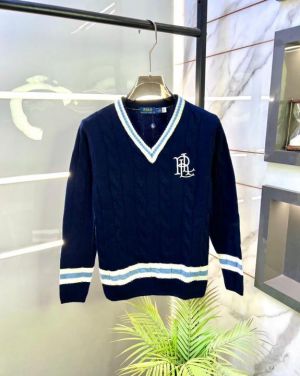Ralp_Lauren Imported Navy knitted Super Premium Pullovers F3410-NY
