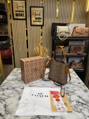 Coac Mollie Bucket Bag Premium Quality With Box And Dust Bag (Deep Card) (F 65228)