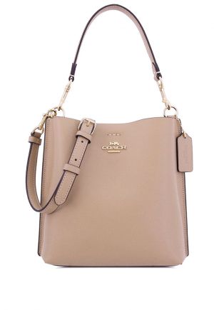 Coac Mollie Bucket Bag Premium Quality With Box And Dust Ba ) (F 65228) Apricot