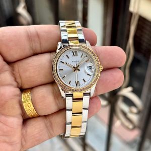 Fossiil Scarlette Micro Womens Two Tone White Dial