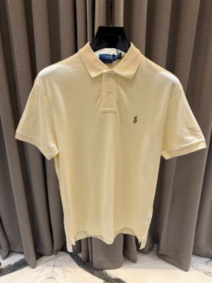 Ralp Lauren Chest Logo Polo T-shirt Cream