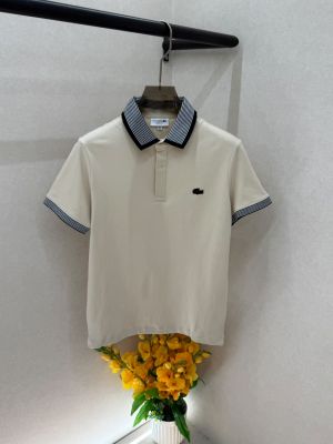 Lacost BEIGIE Polo Premium Collar Neck T-shirt F5030-BE