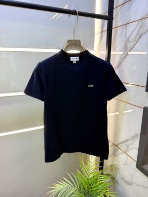 Lacost Navy Round Neck Embroidery Logo Premium Polo T-shirt F5069-NY
