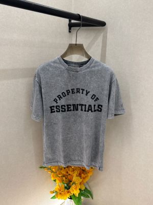 Essential Grey Acid Wash Oversized Premium Round Neck T-shirt F4054-GY