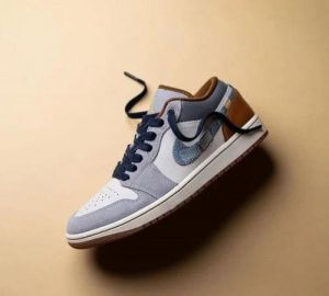 AIR JORDAN RETRO 1 LOW REPAIRED DENIM Swoosh SALE 26 FIX