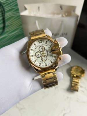 Diese_Gold White Premium Quality Men Watch Fa 1332