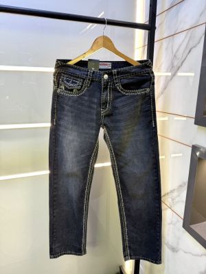 True Religion Imported Grey Super Premium Denim With Brand Carry Bag F4014-GY