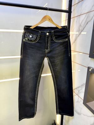 True Religion Imported Black Super Premium Denim With Brand Carry Bag F4014-BL