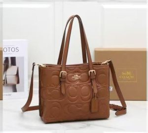 Coac Maggie Pebbled Leather Top Handle Crossbody Bag With Magnetic Box Including  5058