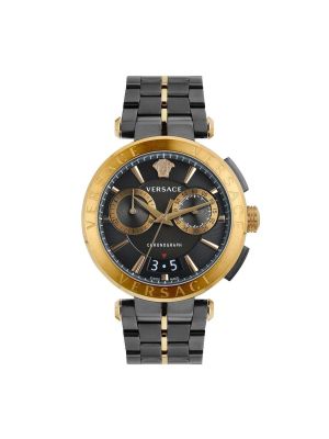 Versace Aion Chronograph Two Tone Gold And Black