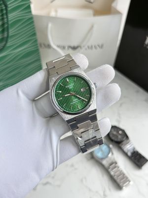 Tisso_Silver Green Premium Quality Men Watch Fa 1339
