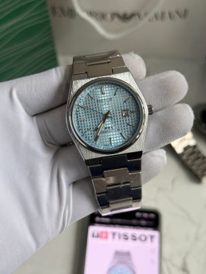 Tisso_Silver Blue Premium Quality Men Watch Fa 1338